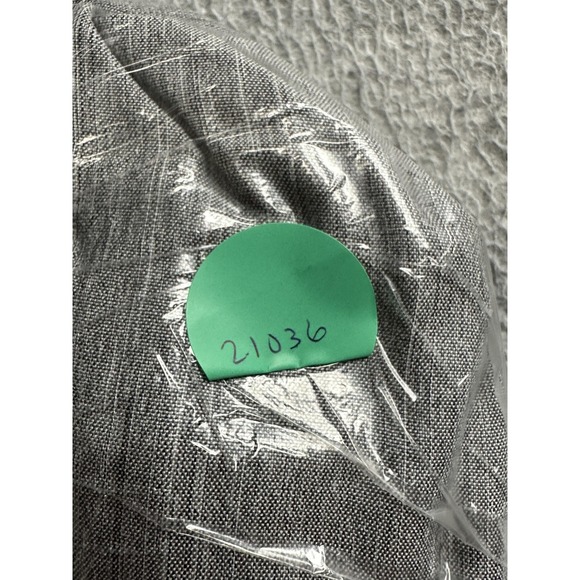 Haggar Shirt Mens XL Gray Short Sleeve Button Up Camp Performance Casual Poly - Picture 10 of 10